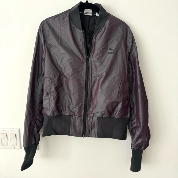 Puma Iridescent purple bomber jacket - Picture 2 of 5